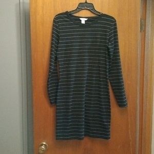 H&M Black and White Dress Size Medium